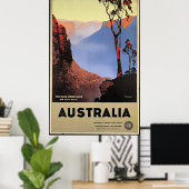 Die Blaue Berge, Australien, Poster (Heimbüro)