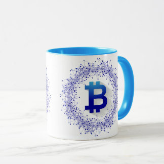 Die blaue Bitcoin-Tasse Tasse
