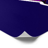 Die blaue Blues Poster (Ecke)