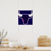 Die blaue Blues Poster (Küche)