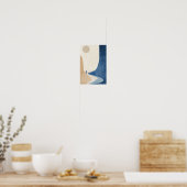 Die blaue Bohemische Welt Poster (Küche)
