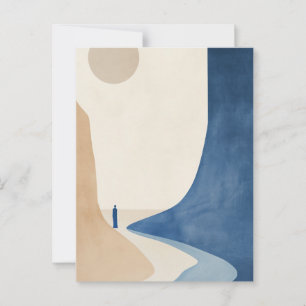 Die blaue Bohemische Welt Postkarte