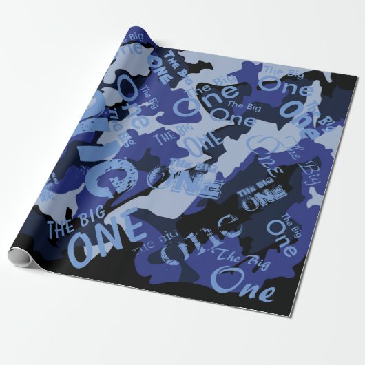 Die blaue Camouflage, das große Papier, das die Wr Geschenkpapier (Ungerollt)