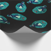 Die blaue Eule Geschenkpapier (Ecke)