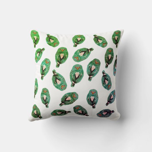 Die blaue Eule Kissen (Rückseite)