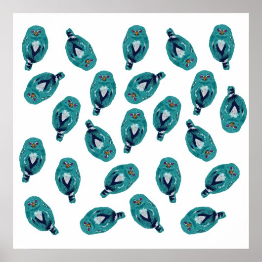 Die blaue Eule Poster (Vorne)