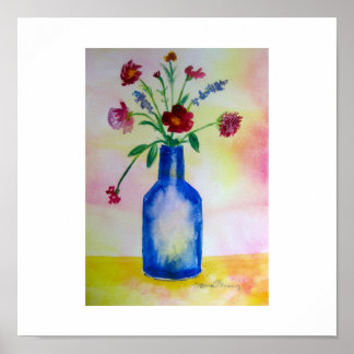 Die blaue Flasche - ein Plakat