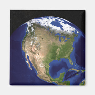 Die blaue folgende Generations-Marmorierungerde 4 Magnet