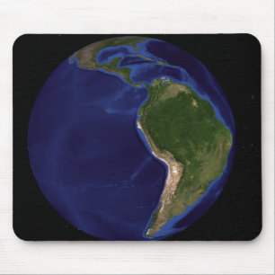 Die blaue folgende Generations-Marmorierungerde 8 Mousepad