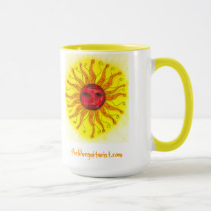 Die blaue Gitarrist"Sundial-" Kaffee-Tasse Tasse