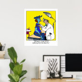 Die Blaue Grippe Poster (Heimbüro)