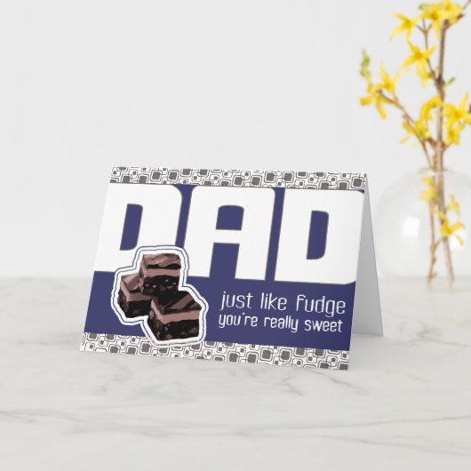 Die blaue Karte des Vaters oder Vaters zum Geburts (Gelbe Blume)