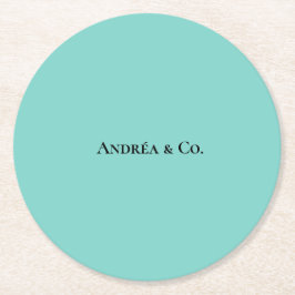 Die blaue Kiste Runder Pappuntersetzer