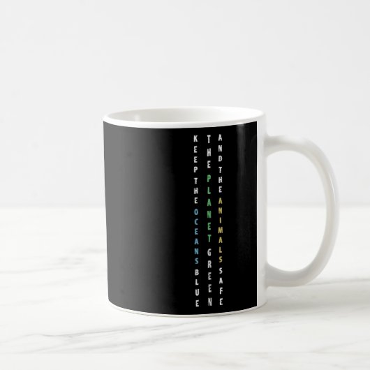 Die blaue Klippe des Ozeans behalten Kaffeetasse (Rechts)