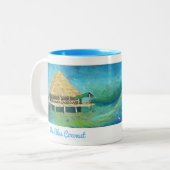 Die blaue Kokosnuss - Bocas Del Toro, Panama Tasse (Vorderseite Links)