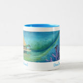 Die blaue Kokosnuss - Bocas Del Toro, Panama Tasse (Mittel)