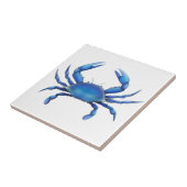 Die blaue Krabben-Fliese Fliese (Seite)
