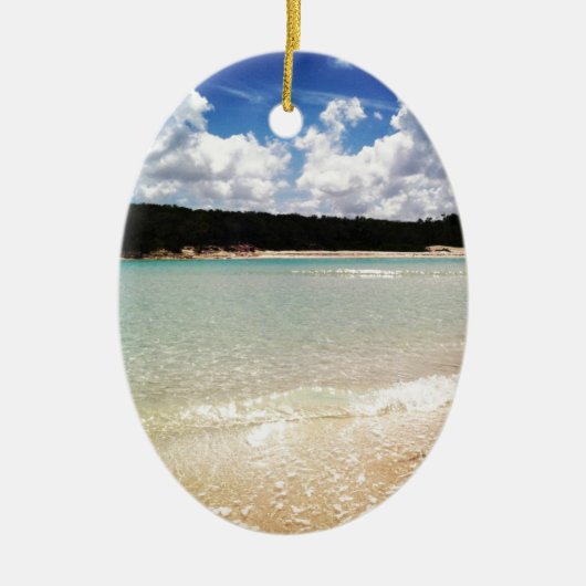 Die blaue Lagune Keramikornament (Vorne)