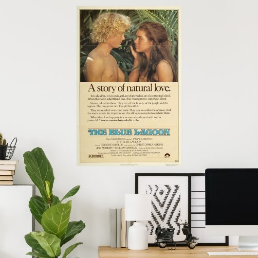 Die blaue Lagune Poster (Heimbüro)