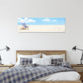 Die blaue Leinwand Print - von Just Dahl (Insitu (Schlafzimmer))