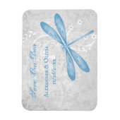 Die blaue Libelle speichert das Datumsfenster Magnet (Vertikal)