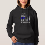 Die blaue Linie hinter der blauen Flagge Hoodie<br><div class="desc">Die blaue Linie hinter der blauen Flagge</div>