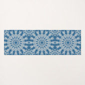 Die blaue Mandala-Yoga-Matte Yogamatte (Rückseite (Horizontal))
