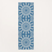 Die blaue Mandala-Yoga-Matte Yogamatte (Vorderseite)