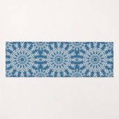 Die blaue Mandala-Yoga-Matte Yogamatte (Vorderseite (Horizontal))