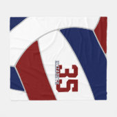 Die blaue Mannschaft färbt die Dekoration des Voll Fleecedecke (Vorderseite (Horizontal))