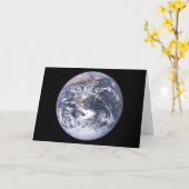 "Die blaue Marmor" Erde scheint von Apollo 17 Karte (Gelbe Blume)