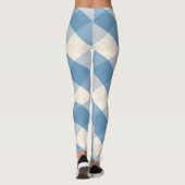 Die blaue MeanClique-Raute Leggings (Rückseite)