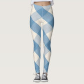 Die blaue MeanClique-Raute Leggings (Vorderseite)