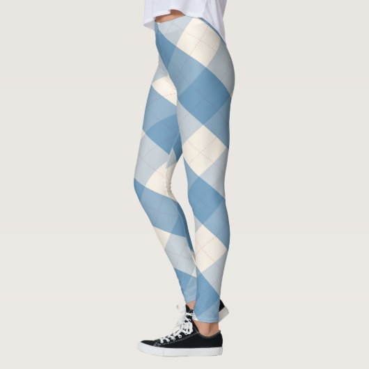 Die blaue MeanClique-Raute Leggings (Links)
