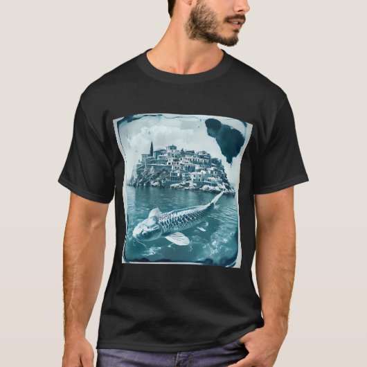 Die blaue Migration T-Shirt (Vorderseite)