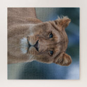 Die blaue Mit Augen Lügnerin Puzzle (Horizontal)