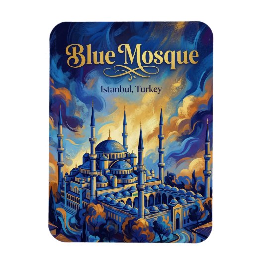 Die Blaue Moschee, Istanbul, Marmara Magnet (Vertikal)