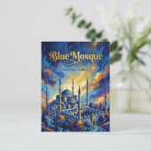 Die Blaue Moschee, Istanbul, Marmara Postkarte (Stehend Vorderseite)