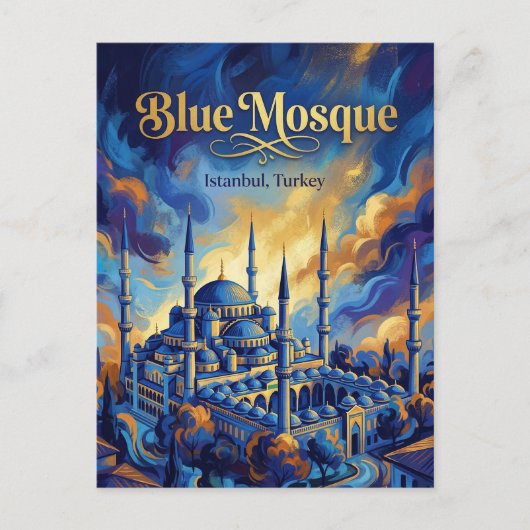 Die Blaue Moschee, Istanbul, Marmara Postkarte (Vorderseite)