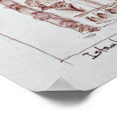 Die blaue Moschee | Istanbul, Türkei Poster (Ecke)