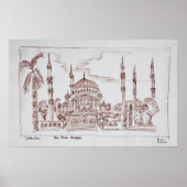 Die blaue Moschee | Istanbul, Türkei Poster (Vorne)