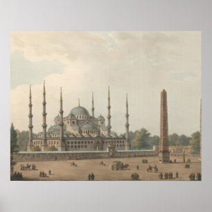 Die Blaue Moschee von Sultan Ahmed, Istanbul, Türk Poster