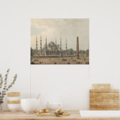 Die Blaue Moschee von Sultan Ahmed, Istanbul, Türk Poster (Küche)