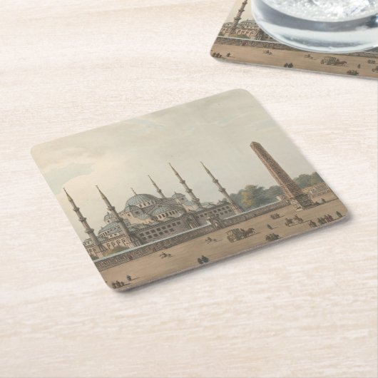 Die Blaue Moschee von Sultan Ahmed, Istanbul, Türk Rechteckiger Pappuntersetzer (angewinkelt)