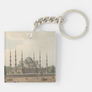 Die Blaue Moschee von Sultan Ahmed, Istanbul, Türk Schlüsselanhänger