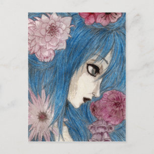 Die blaue Nymph Postkarte