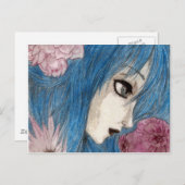 Die blaue Nymph Postkarte (Vorne/Hinten)