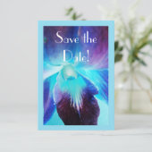 Die blaue Orchidee Ankündigung Datum freihalten (Stehend Vorderseite)