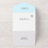 Die blaue Orchidee in einer Hochzeitsfeier All In One Einladung (Außenbereich)