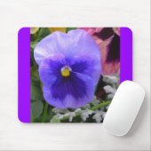 Die blaue Pansy Mousepad (Mit Mouse)